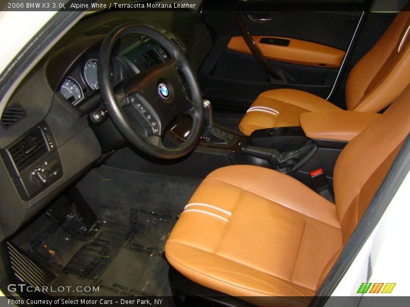 Alpine White / Terracotta Montana Leather 2006 BMW X3 3.0i