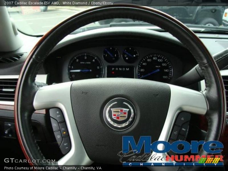 White Diamond / Ebony/Ebony 2007 Cadillac Escalade ESV AWD