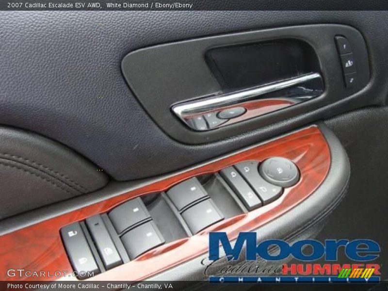 White Diamond / Ebony/Ebony 2007 Cadillac Escalade ESV AWD