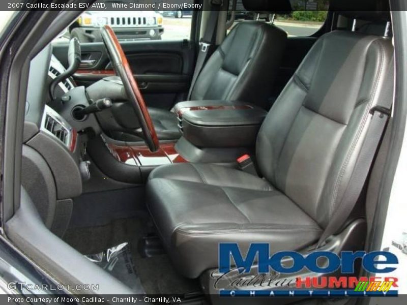 White Diamond / Ebony/Ebony 2007 Cadillac Escalade ESV AWD