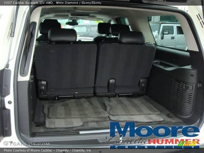 White Diamond / Ebony/Ebony 2007 Cadillac Escalade ESV AWD