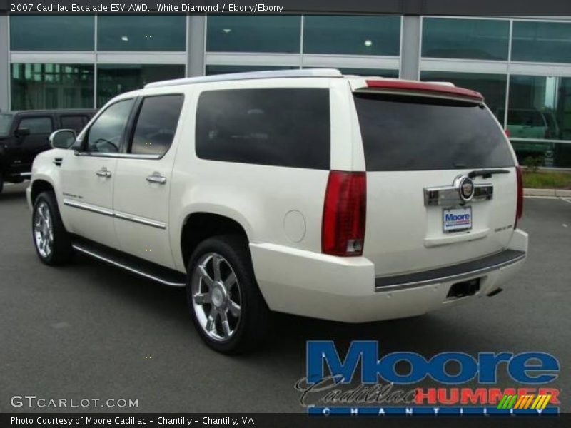White Diamond / Ebony/Ebony 2007 Cadillac Escalade ESV AWD