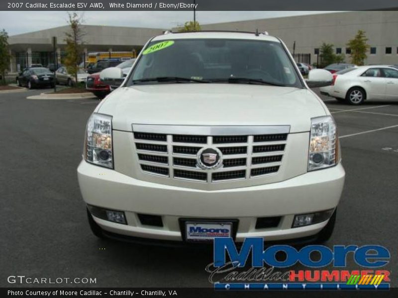 White Diamond / Ebony/Ebony 2007 Cadillac Escalade ESV AWD