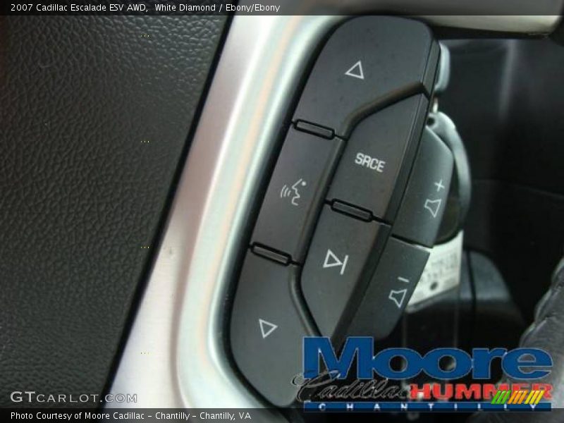 White Diamond / Ebony/Ebony 2007 Cadillac Escalade ESV AWD