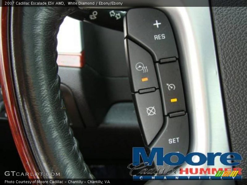 White Diamond / Ebony/Ebony 2007 Cadillac Escalade ESV AWD