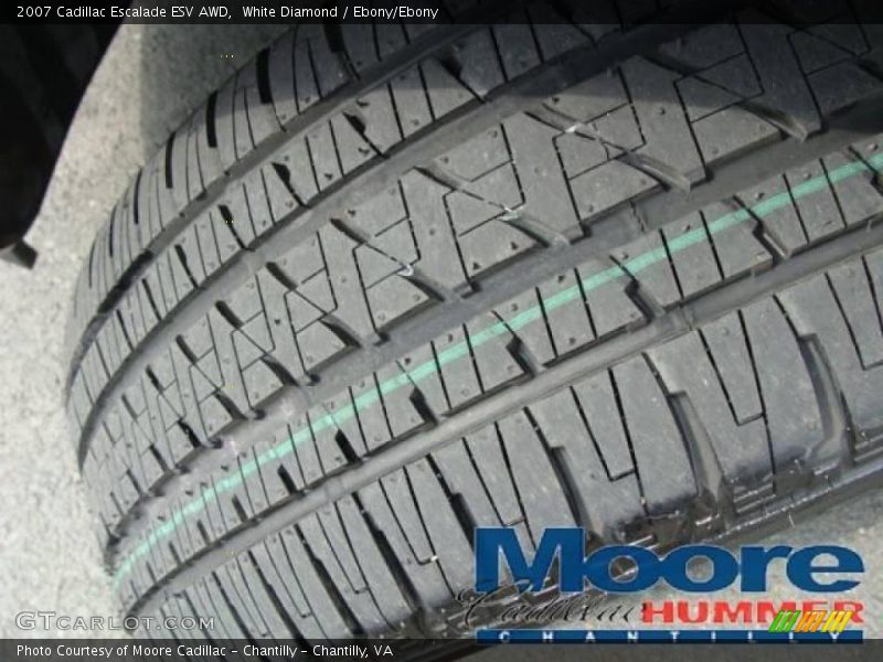 White Diamond / Ebony/Ebony 2007 Cadillac Escalade ESV AWD
