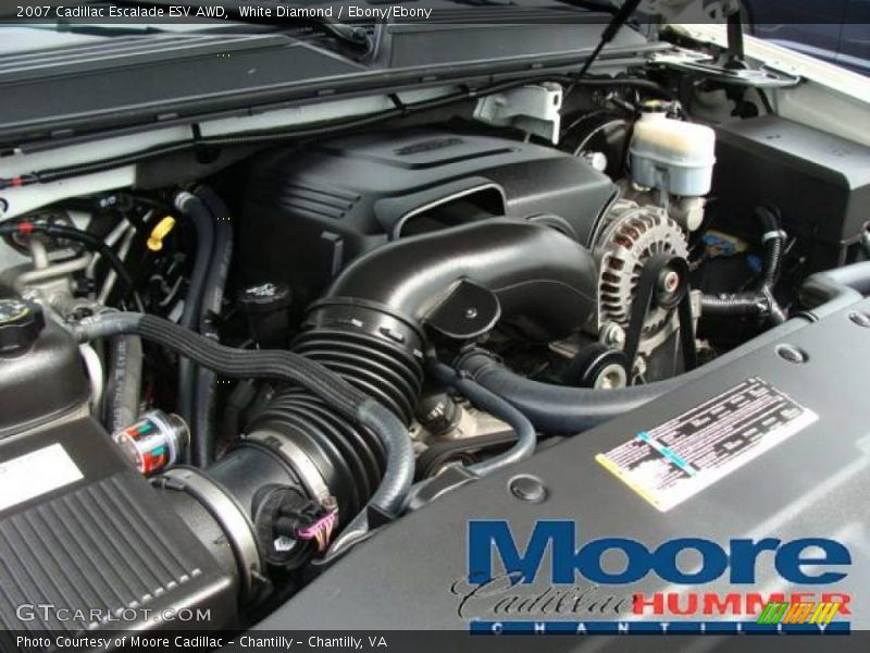White Diamond / Ebony/Ebony 2007 Cadillac Escalade ESV AWD