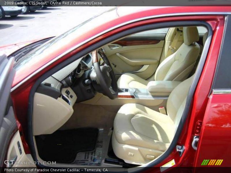 Crystal Red / Cashmere/Cocoa 2009 Cadillac CTS Sedan