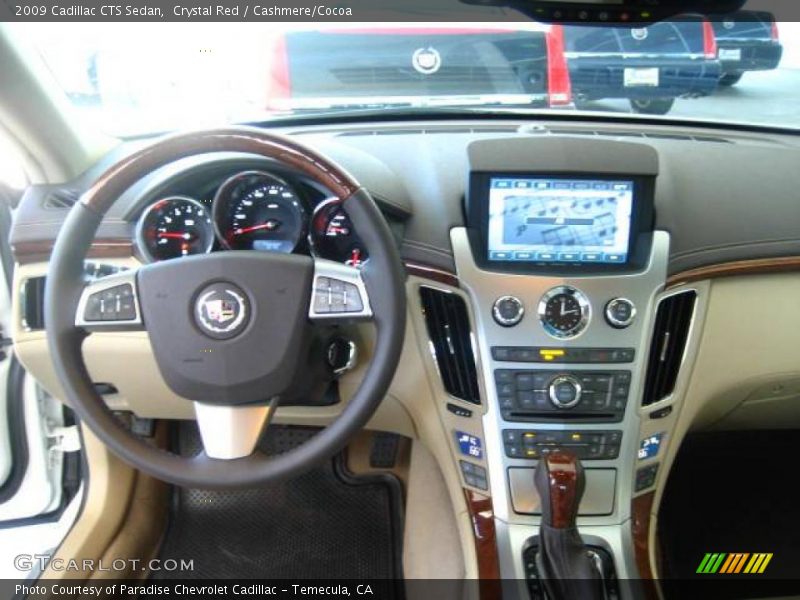 Crystal Red / Cashmere/Cocoa 2009 Cadillac CTS Sedan