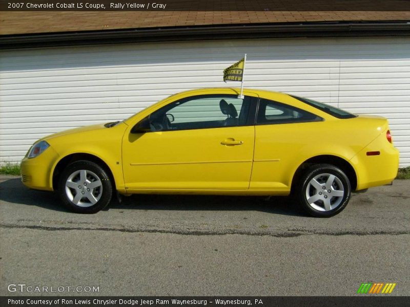 Rally Yellow / Gray 2007 Chevrolet Cobalt LS Coupe