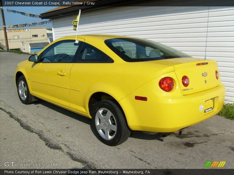 Rally Yellow / Gray 2007 Chevrolet Cobalt LS Coupe