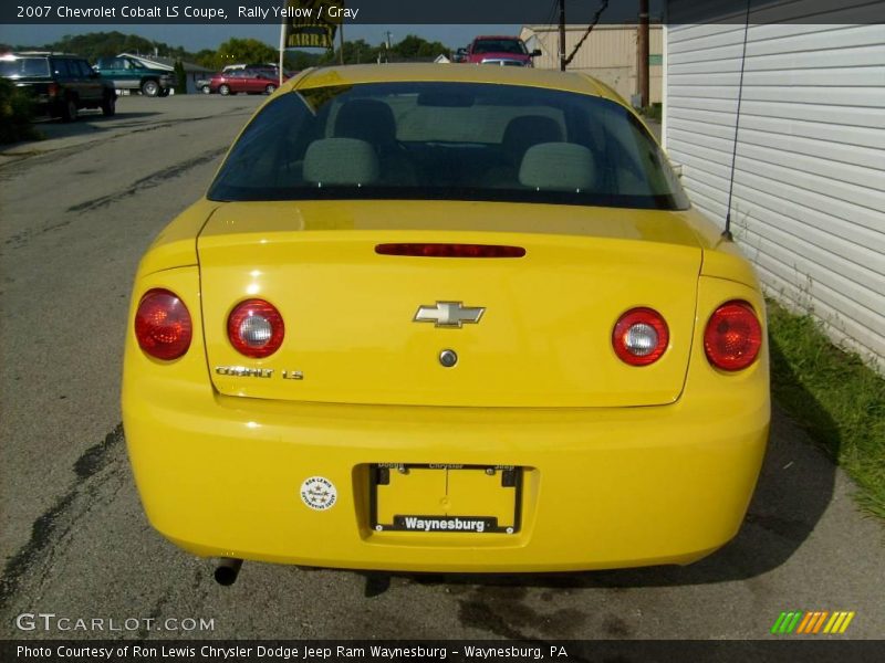 Rally Yellow / Gray 2007 Chevrolet Cobalt LS Coupe