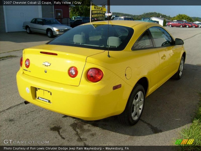 Rally Yellow / Gray 2007 Chevrolet Cobalt LS Coupe