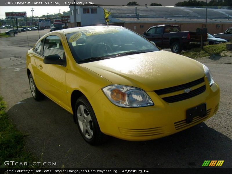 Rally Yellow / Gray 2007 Chevrolet Cobalt LS Coupe