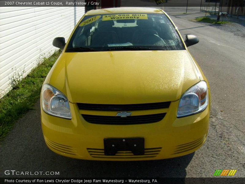 Rally Yellow / Gray 2007 Chevrolet Cobalt LS Coupe