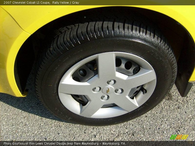 Rally Yellow / Gray 2007 Chevrolet Cobalt LS Coupe