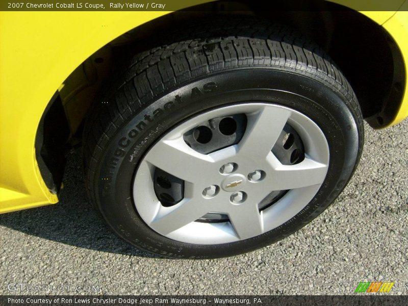 Rally Yellow / Gray 2007 Chevrolet Cobalt LS Coupe