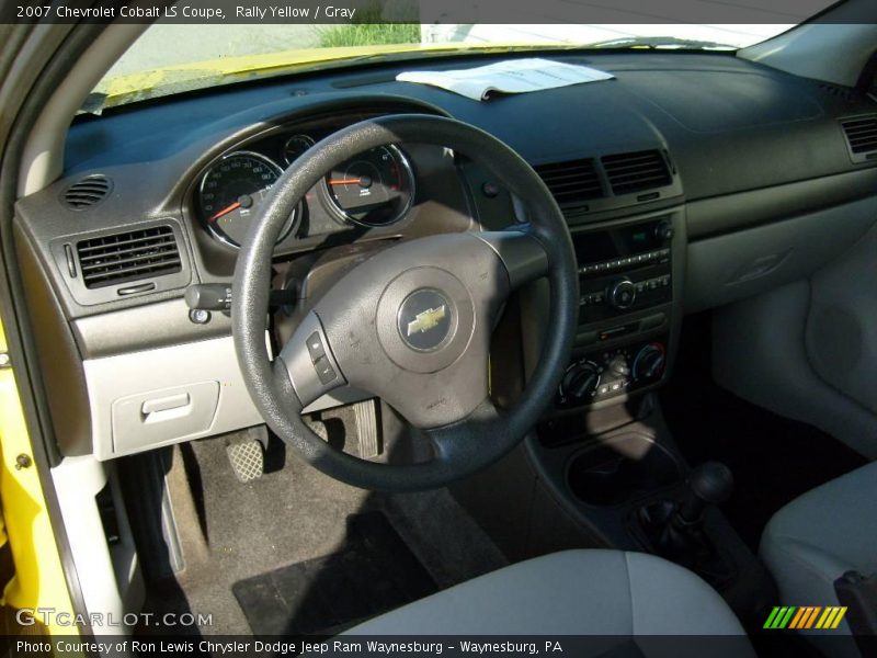 Rally Yellow / Gray 2007 Chevrolet Cobalt LS Coupe
