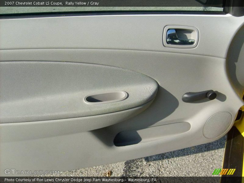 Rally Yellow / Gray 2007 Chevrolet Cobalt LS Coupe