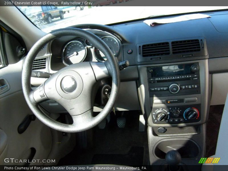 Rally Yellow / Gray 2007 Chevrolet Cobalt LS Coupe
