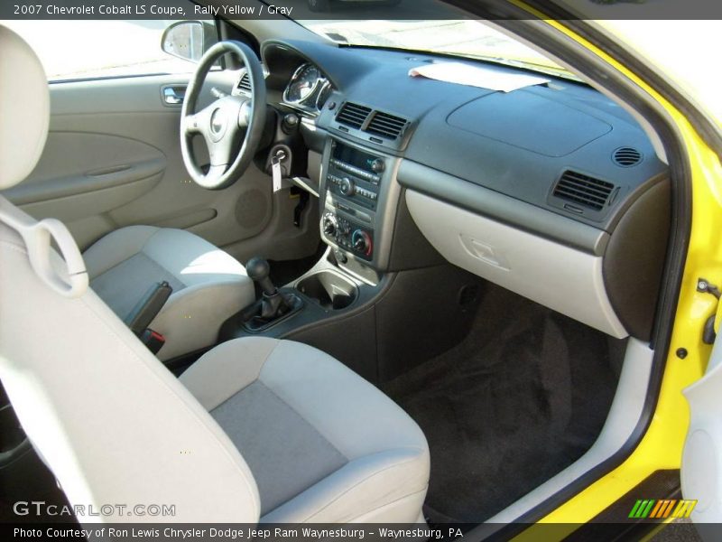 Rally Yellow / Gray 2007 Chevrolet Cobalt LS Coupe