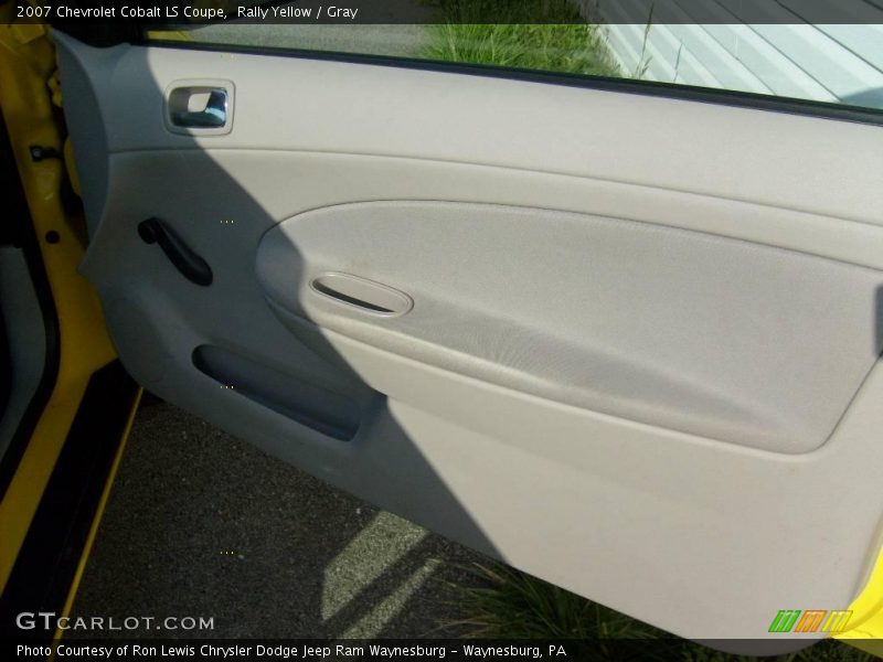 Rally Yellow / Gray 2007 Chevrolet Cobalt LS Coupe