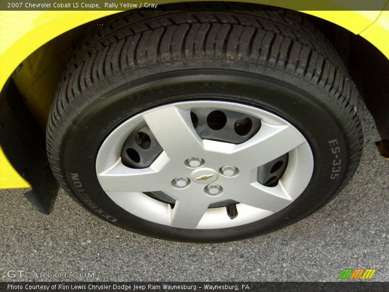 Rally Yellow / Gray 2007 Chevrolet Cobalt LS Coupe