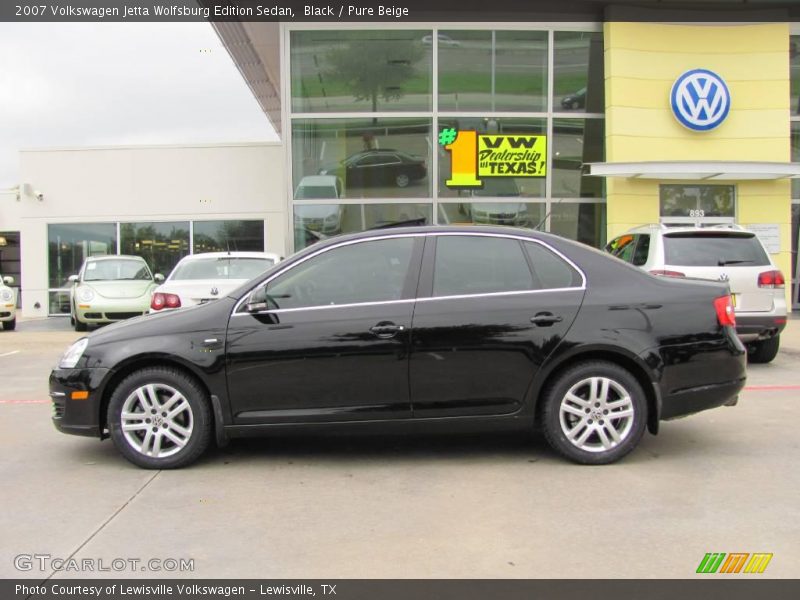 Black / Pure Beige 2007 Volkswagen Jetta Wolfsburg Edition Sedan