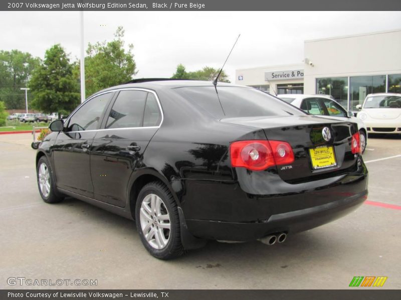 Black / Pure Beige 2007 Volkswagen Jetta Wolfsburg Edition Sedan
