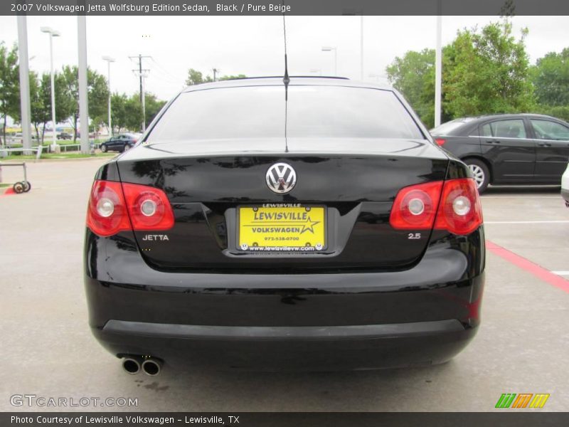 Black / Pure Beige 2007 Volkswagen Jetta Wolfsburg Edition Sedan