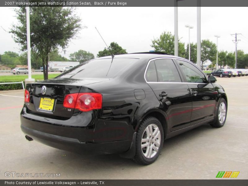 Black / Pure Beige 2007 Volkswagen Jetta Wolfsburg Edition Sedan