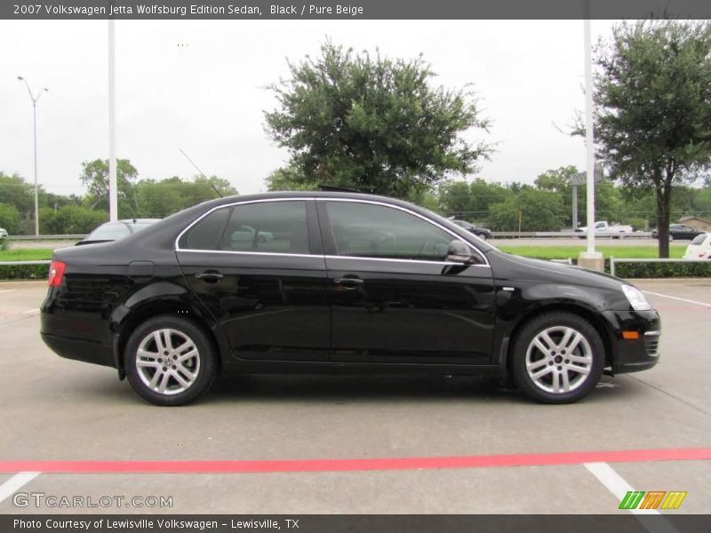 Black / Pure Beige 2007 Volkswagen Jetta Wolfsburg Edition Sedan