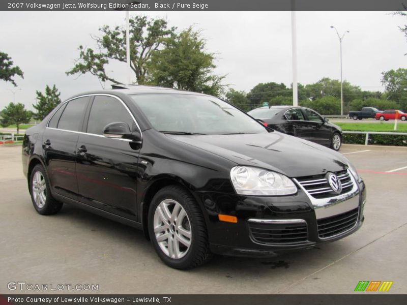 Black / Pure Beige 2007 Volkswagen Jetta Wolfsburg Edition Sedan