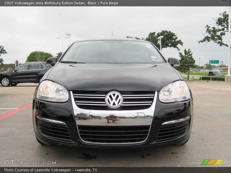 Black / Pure Beige 2007 Volkswagen Jetta Wolfsburg Edition Sedan