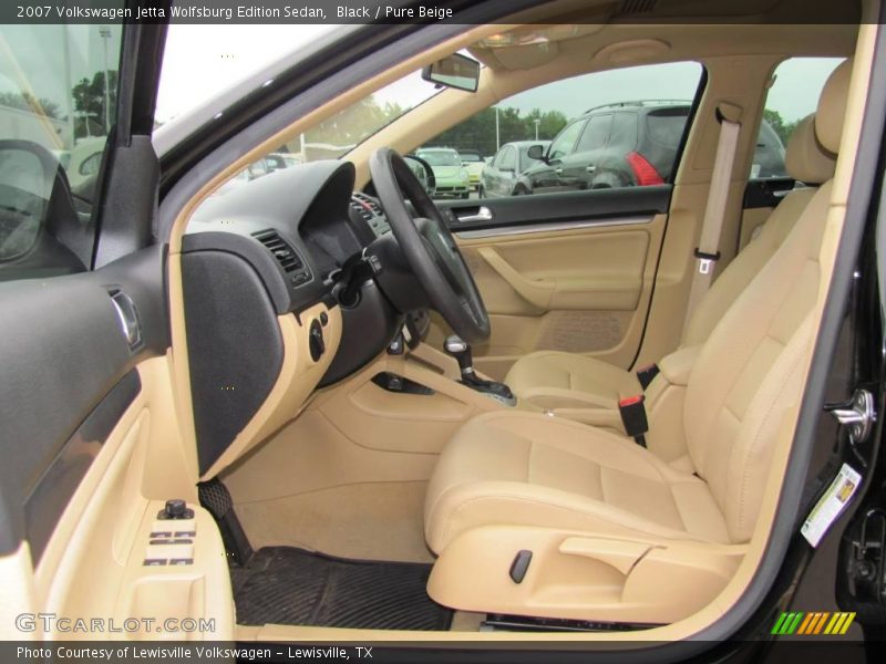 Black / Pure Beige 2007 Volkswagen Jetta Wolfsburg Edition Sedan