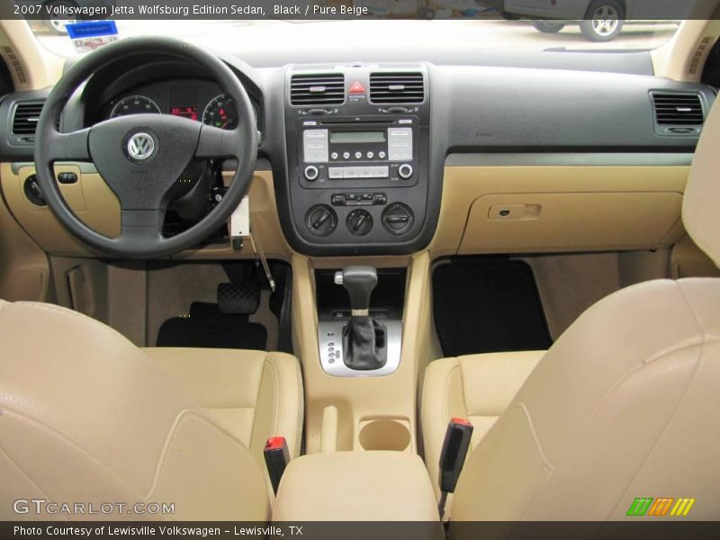Black / Pure Beige 2007 Volkswagen Jetta Wolfsburg Edition Sedan