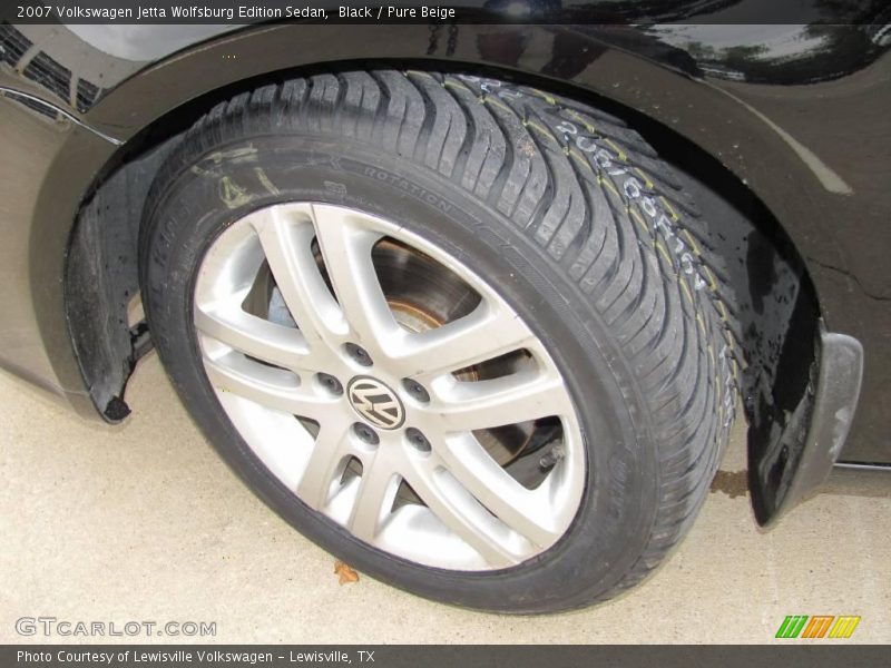 Black / Pure Beige 2007 Volkswagen Jetta Wolfsburg Edition Sedan
