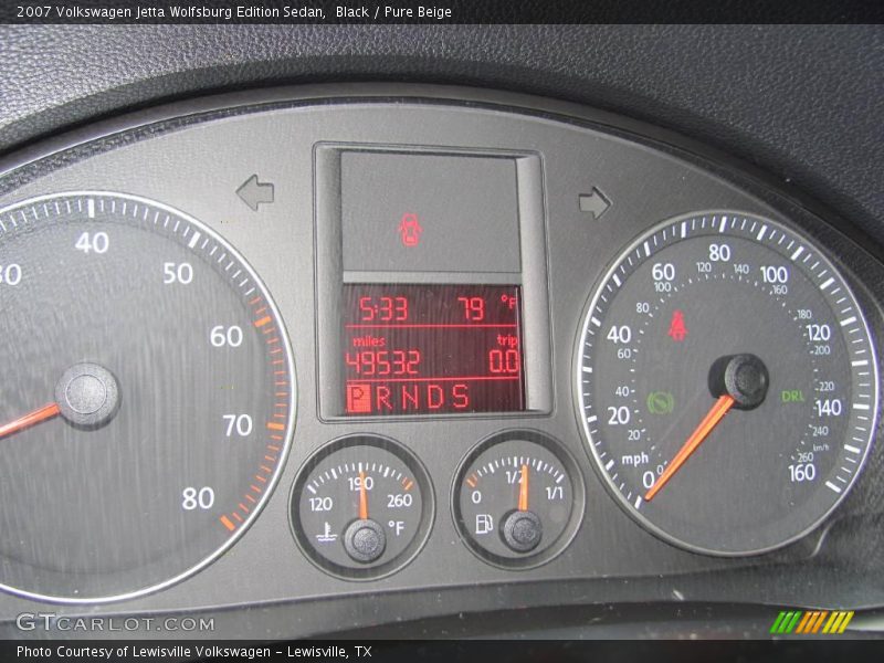 Black / Pure Beige 2007 Volkswagen Jetta Wolfsburg Edition Sedan