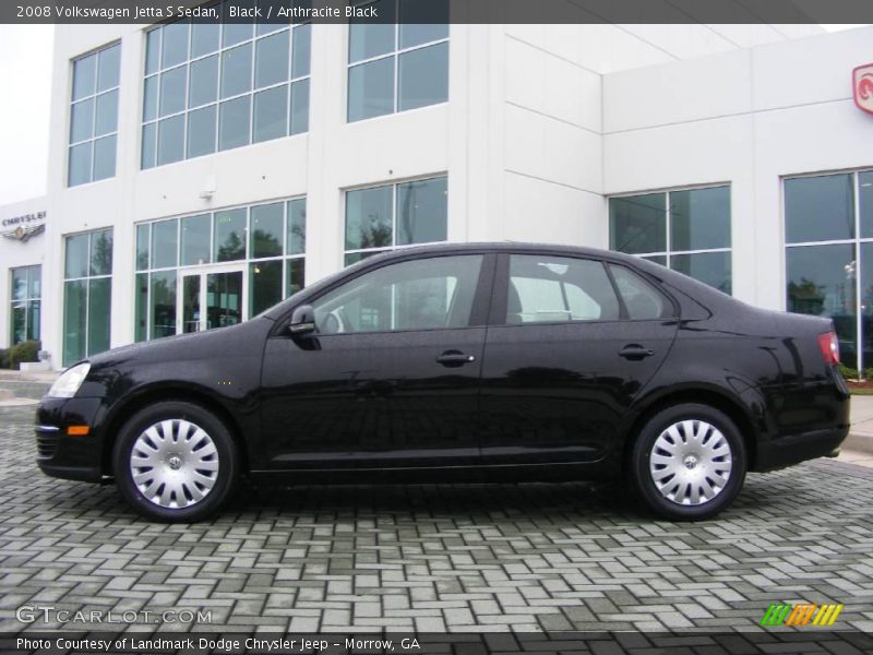 Black / Anthracite Black 2008 Volkswagen Jetta S Sedan