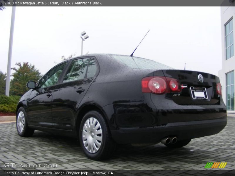 Black / Anthracite Black 2008 Volkswagen Jetta S Sedan
