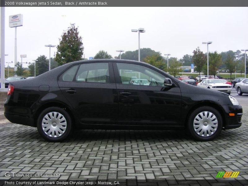 Black / Anthracite Black 2008 Volkswagen Jetta S Sedan