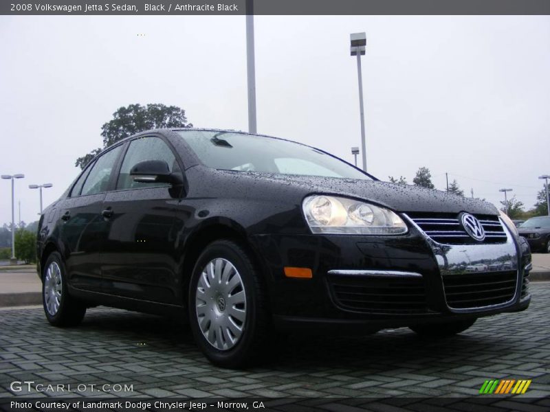 Black / Anthracite Black 2008 Volkswagen Jetta S Sedan