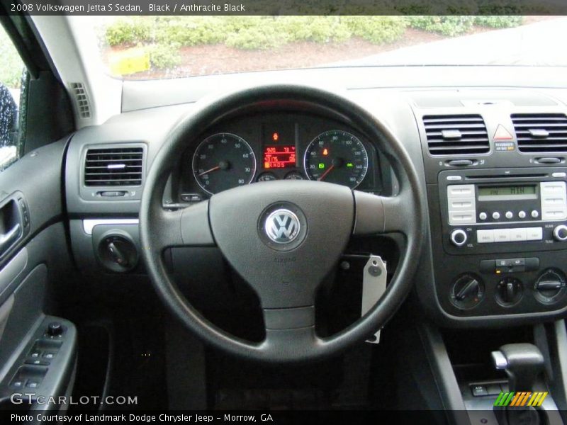 Black / Anthracite Black 2008 Volkswagen Jetta S Sedan
