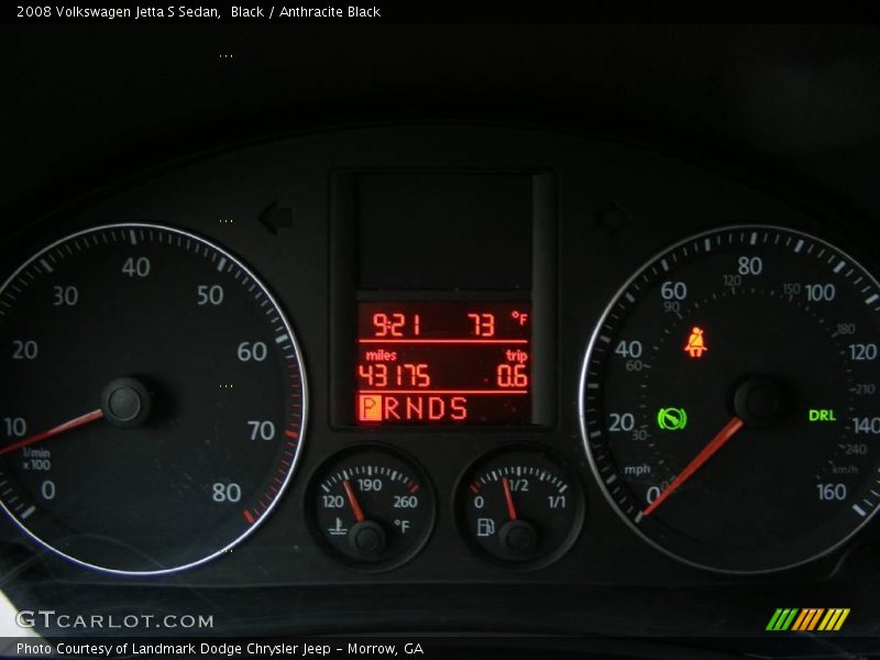 Black / Anthracite Black 2008 Volkswagen Jetta S Sedan