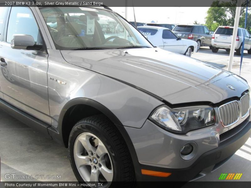 Silver Grey Metallic / Sand Beige 2007 BMW X3 3.0si