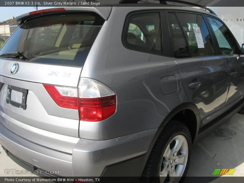 Silver Grey Metallic / Sand Beige 2007 BMW X3 3.0si