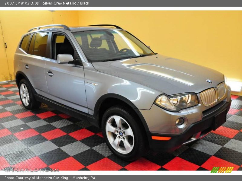 Silver Grey Metallic / Black 2007 BMW X3 3.0si
