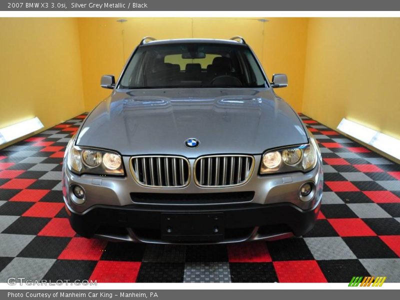 Silver Grey Metallic / Black 2007 BMW X3 3.0si