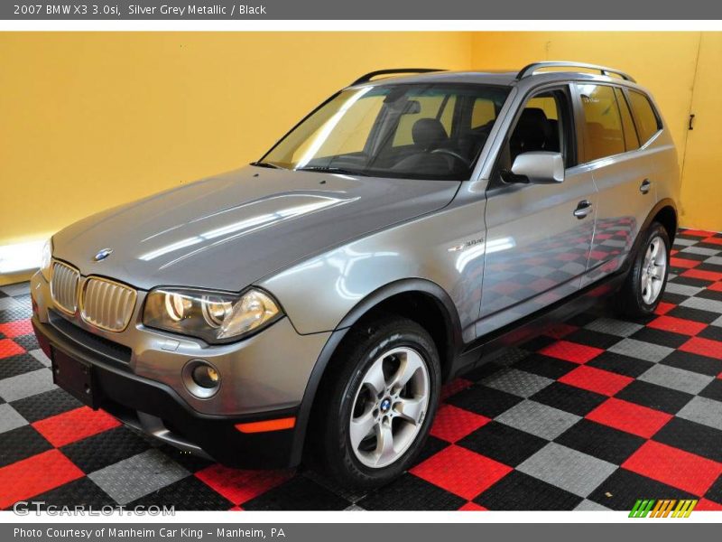 Silver Grey Metallic / Black 2007 BMW X3 3.0si