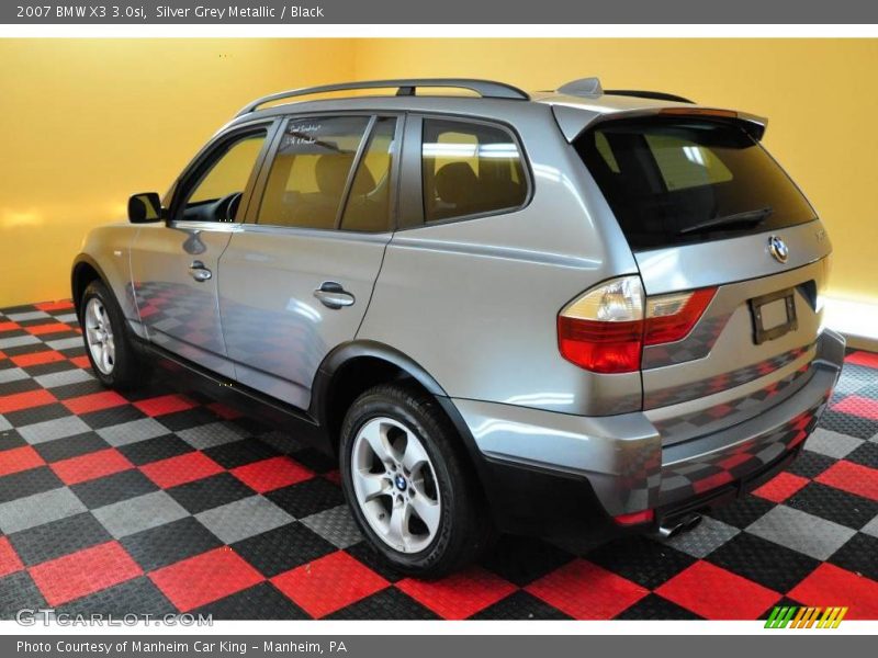 Silver Grey Metallic / Black 2007 BMW X3 3.0si